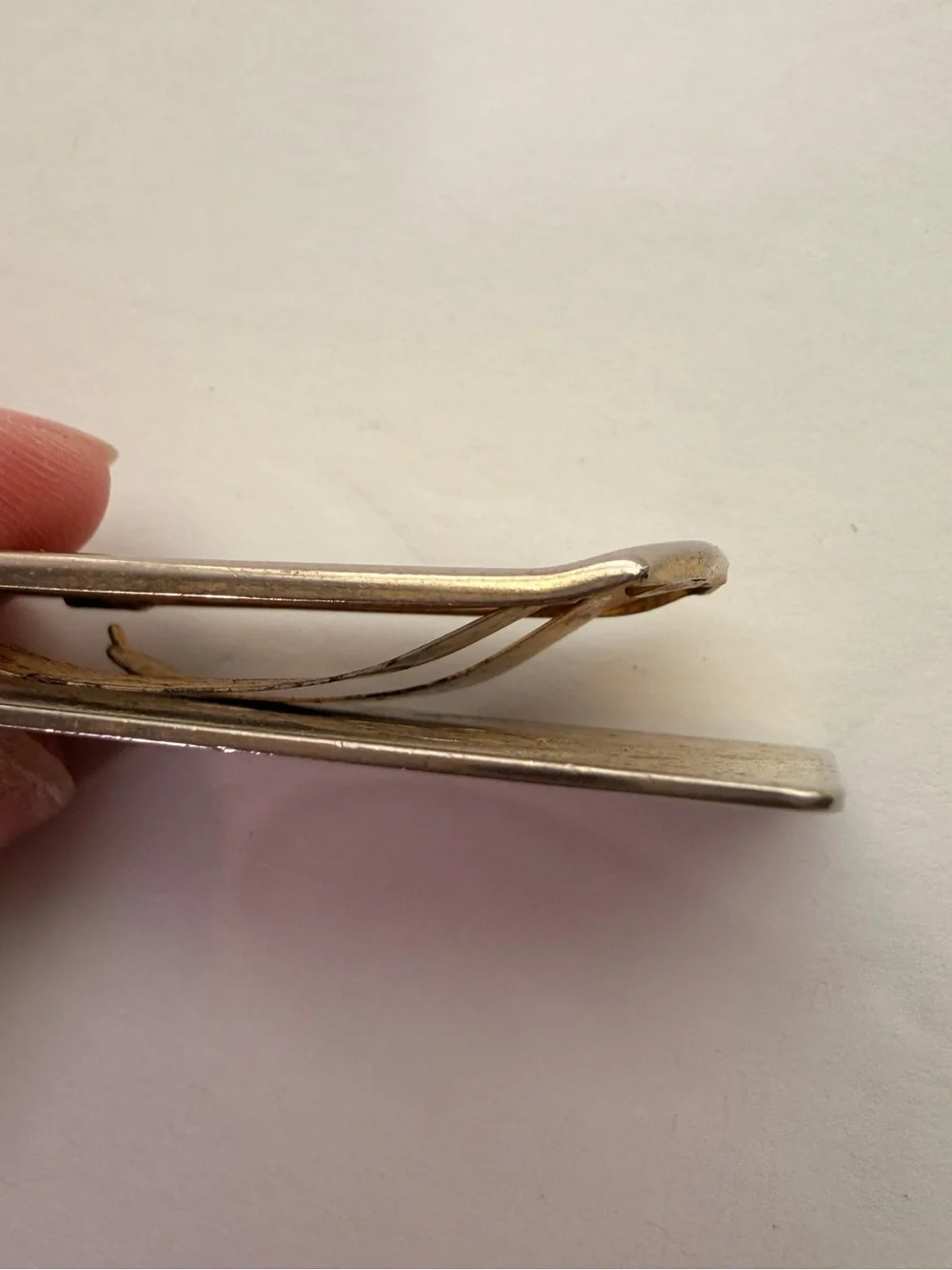 Vintage Gold Tone Money sign Motif money clip
